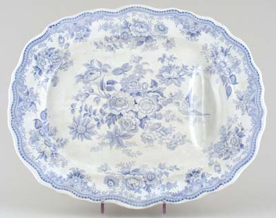 Meat Dish or Platter with tree and well c1880